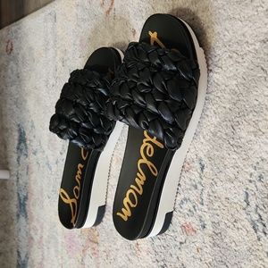 Nwot Sam Edelman AINSLIE WOVEN PLATFORM SLIDE